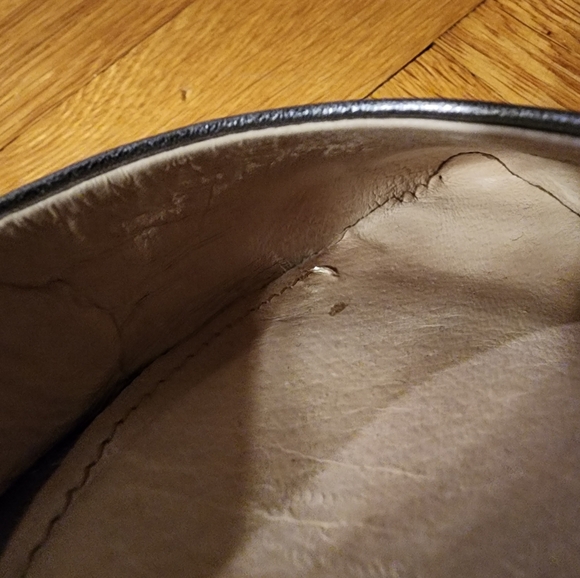 PRICE DROP LOUISE ET CIE PEWTER LEATHER ANKLE STRAP POINTY SLING BACKS SIZE 8 - Picture 15 of 16